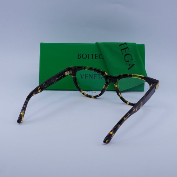Bottega Veneta BV1106O 002 Eyeglasses Havana 52mm Cat Eye Frame - Picture 10 of 10